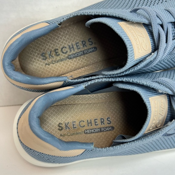 Skechers C-Lites L.A. Women’s Street Shoes Breathable Knit Sz 9.5 Memory Foam A+ - Picture 13 of 16